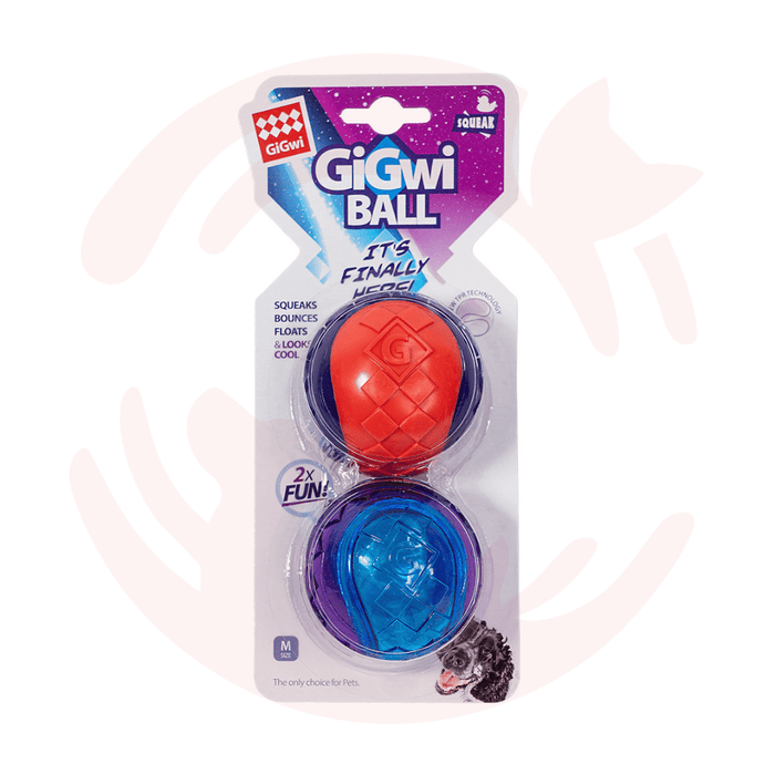 GiGwi Ball Squeaker - Medium - 2 Pack