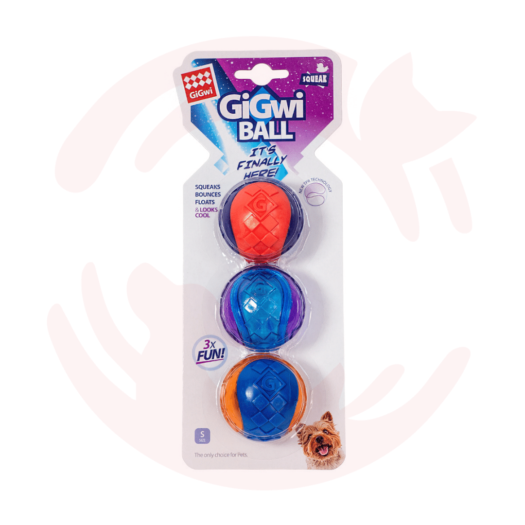 GiGwi Ball Squeaker - Small - 3 Pack - Petsy