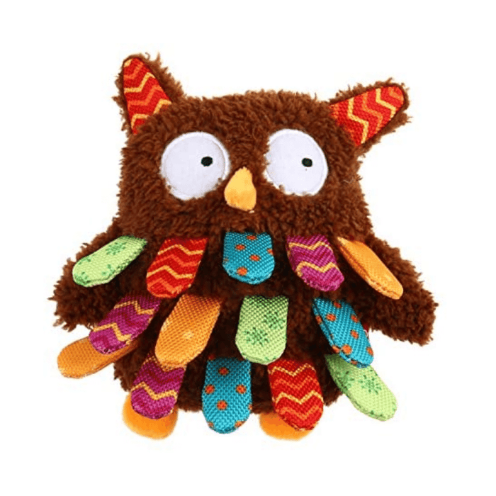 GiGwi Dog Toy - Plush Friendz Owl with Squeaker