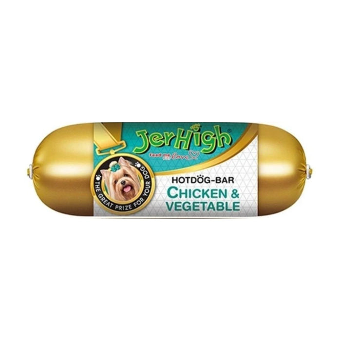 JerHigh Dog Treats - Hot Dog Bar Chicken & Vegetable (150g)