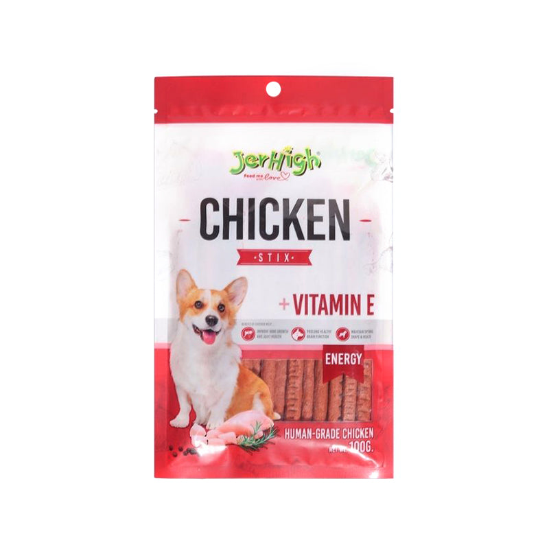 JerHigh Dog Treats - Chicken Stix (100g)