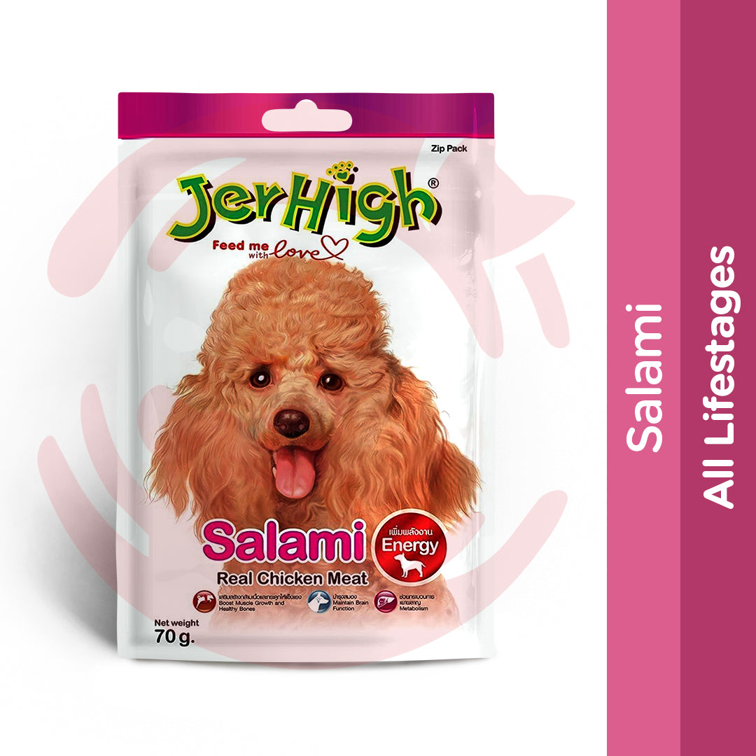 JerHigh Dog Treats - Salami (70g)