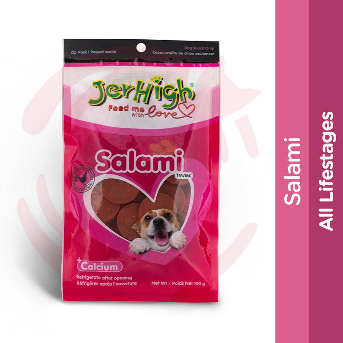 JerHigh Dog Treats - Salami (100g) - Petsy