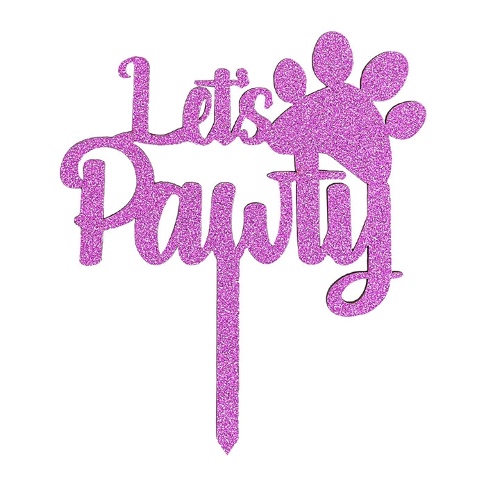 Petsy Cake Toppers - Let's Pawty