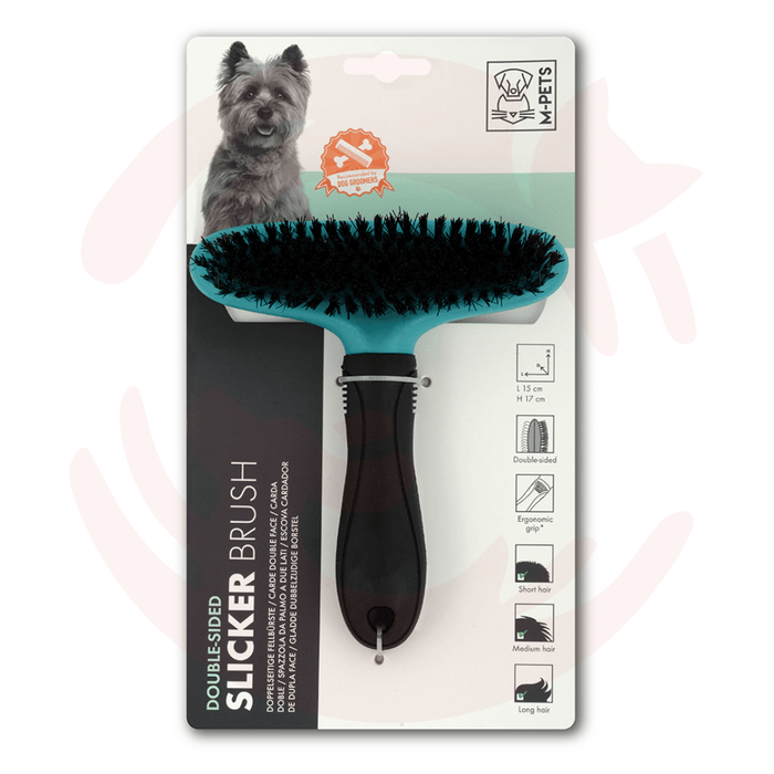 M-Pets Double-Sided Slicker Brush