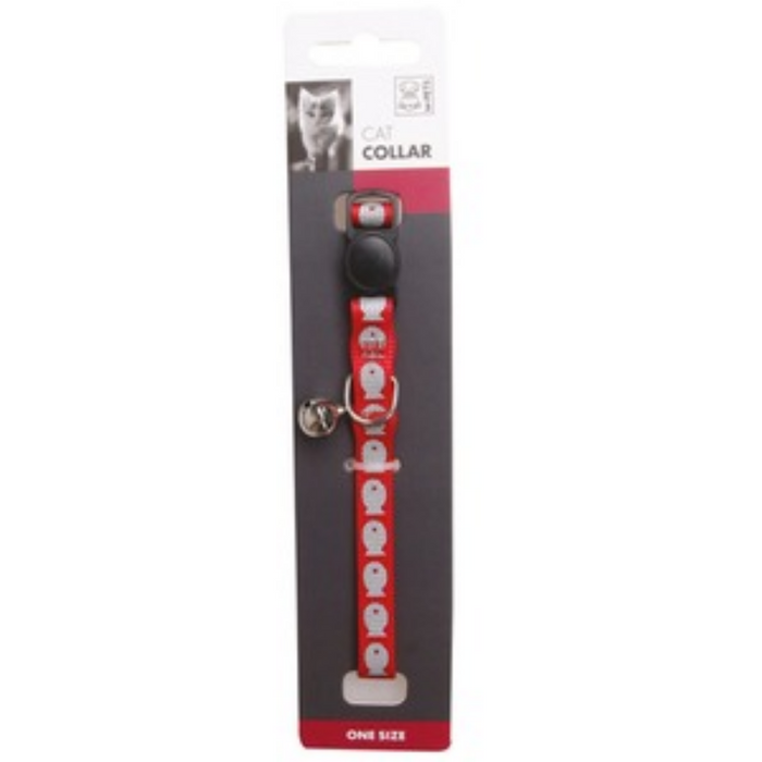 M-Pets Cat Collar - Reflective - Red