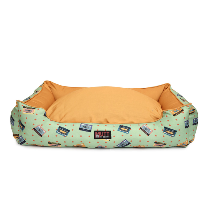 Mutt Of Course Lounger Bed - Rock N' Roll-over