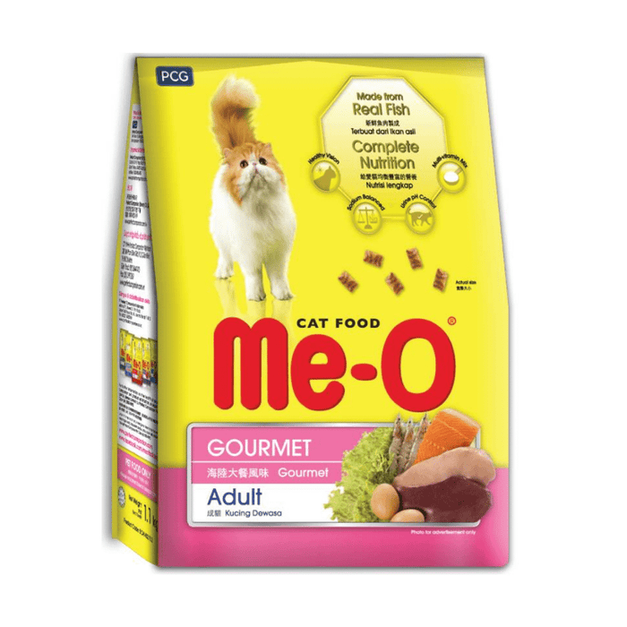 Me-O Adult Dry Cat Food - Gourmet