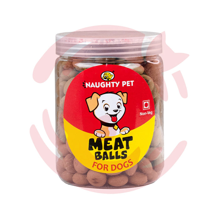 Naughty Pet Dog Treats - Meat Balls Jar (Non-Veg) (300g)