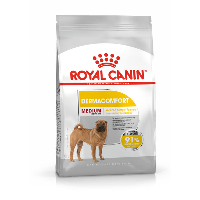 Royal Canin - Canine Care Nutrition Medium Dermacomfort - Adult Dry Dog Food (3kg)