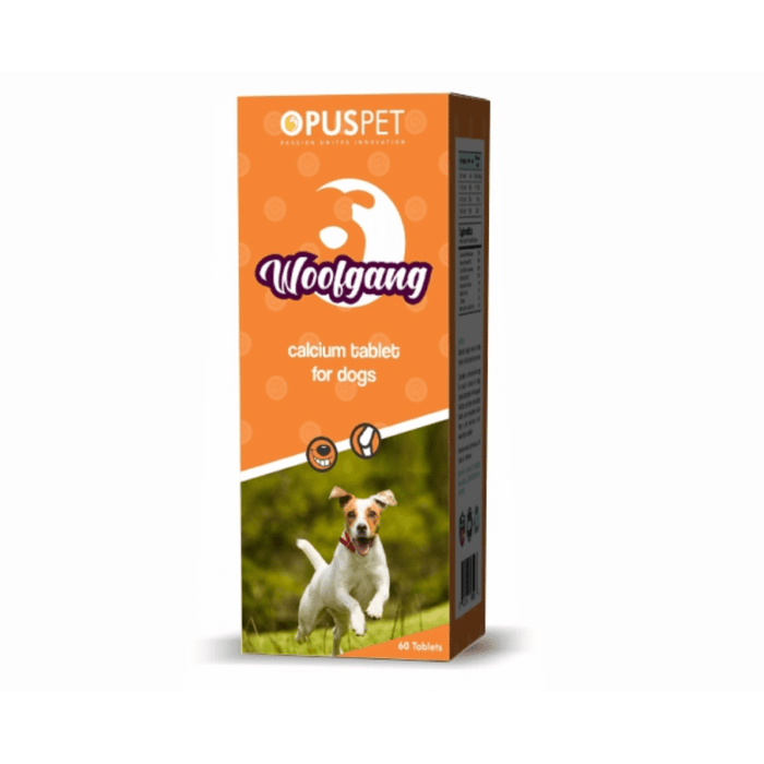 Opus Pet Supplements for Dogs - Woofgang Calcium Tablets for Dogs (60 Tabs)