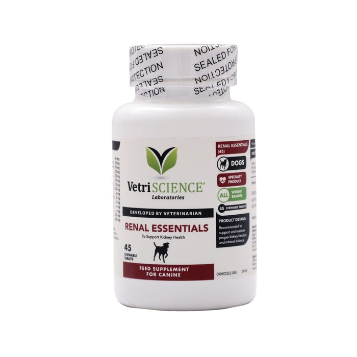 VetriScience Supplements for Dogs - Renal Essentials (45 Tabs)