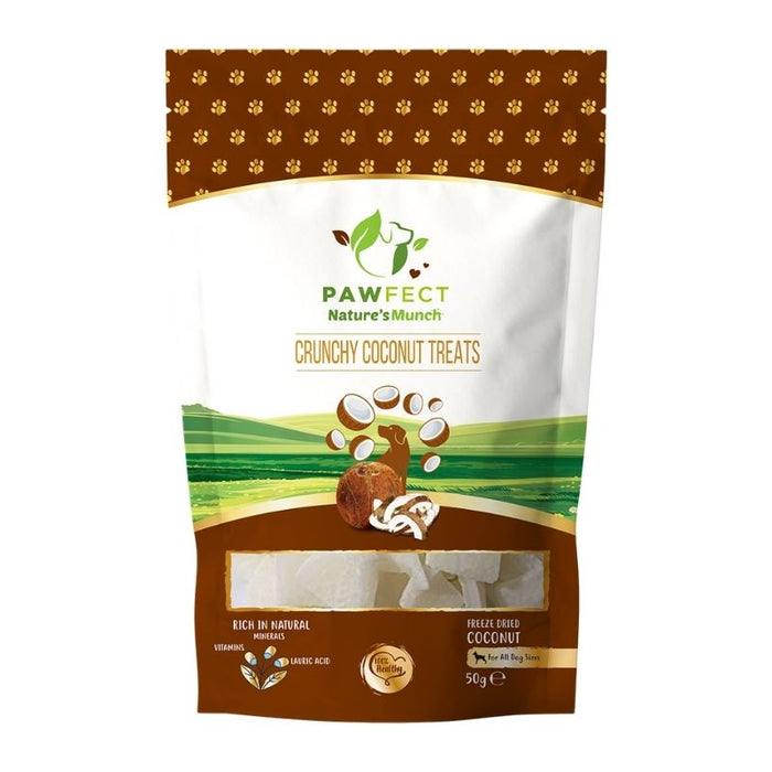 Pawfect Dog Treats - Natural Freeze Dried Crunchy Coconut (50g)