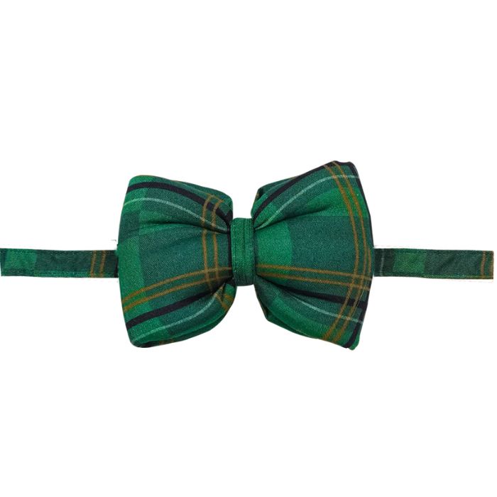 Mutt Of Course Bow Tie for Dogs - Green Plaid (Limited Christmas Edition)