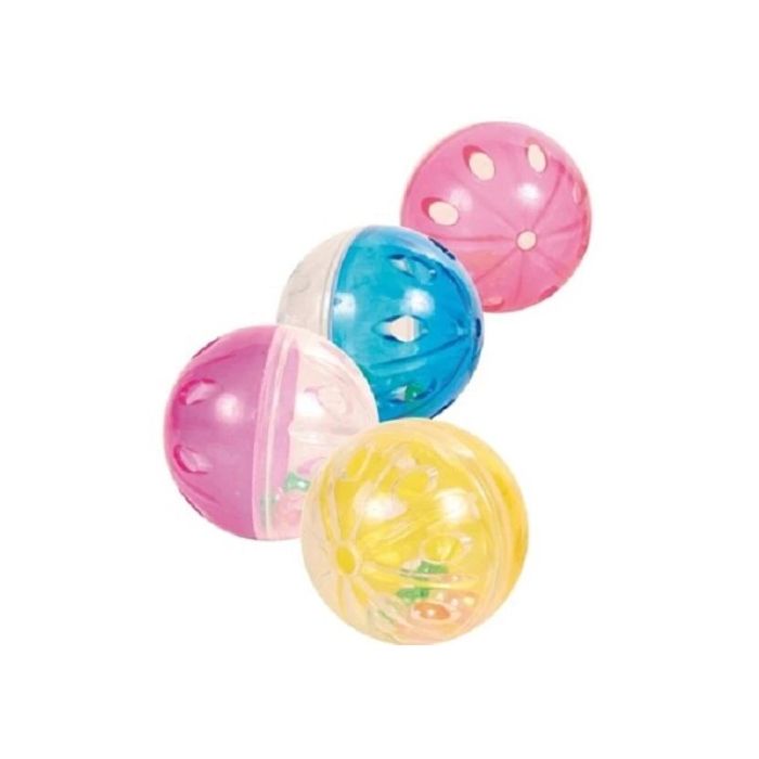 Trixie Cat Toy - Set of Rattling Balls (4pcs)