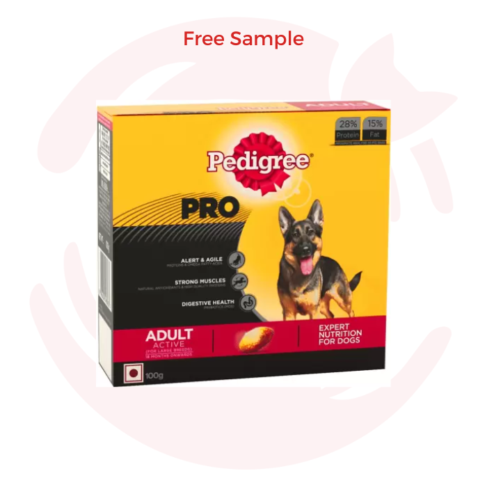 Sample - Pedigree Pro Dry Food for Active Adult Dogs (100g)