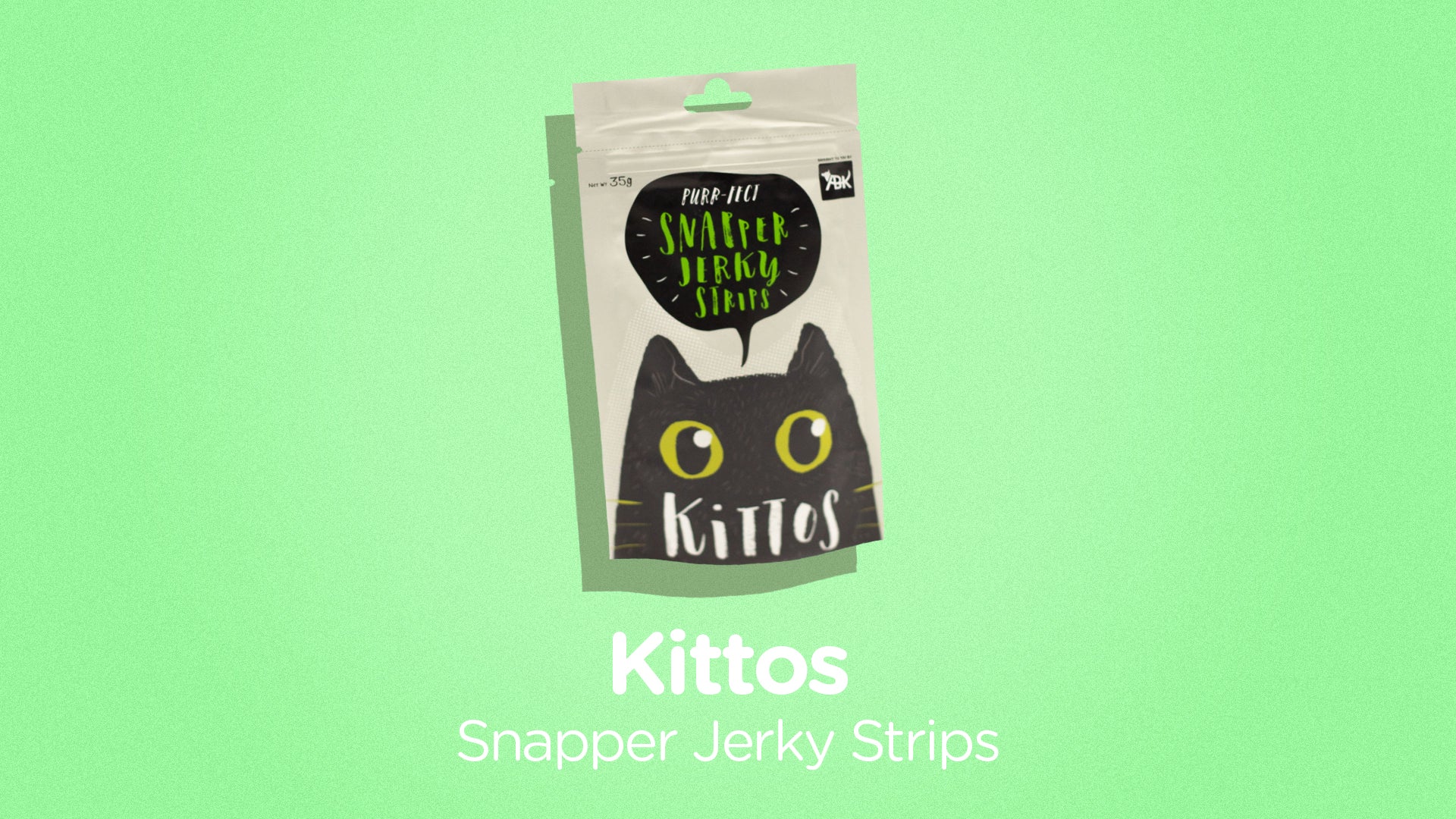 Kittos Cat Treat - Snapper Jerky Strips (35g)