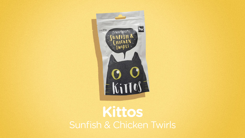 Kittos Cat Treat - Sunfish And Chicken Twirls (35g)
