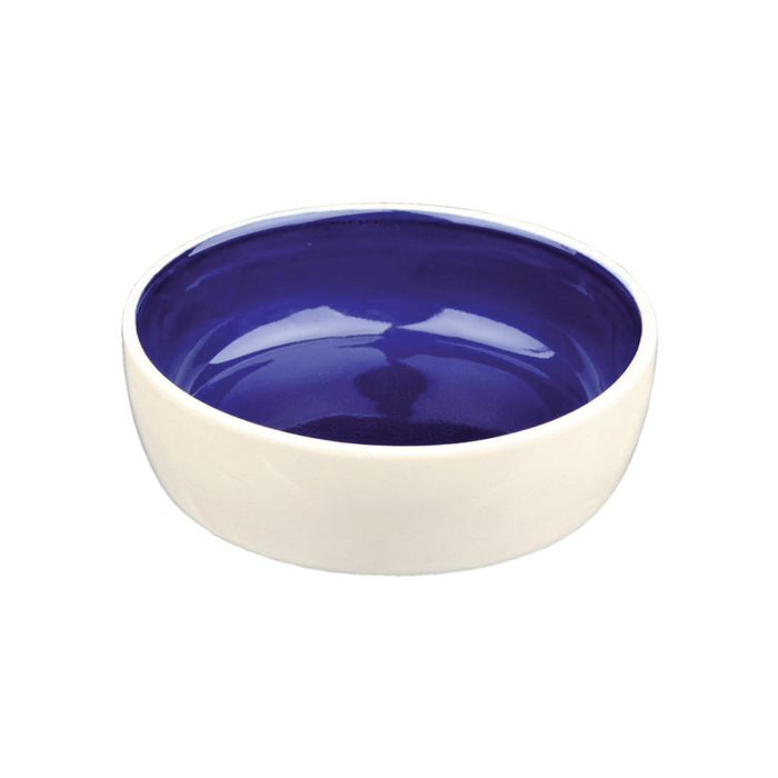 Trixie Ceramic Bowl (Cream and Blue) - 300ml