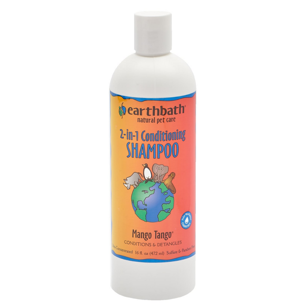 Earthbath 2-in-1 Conditioning Shampoo - Mango Tango for Dogs & Cats (472ml)