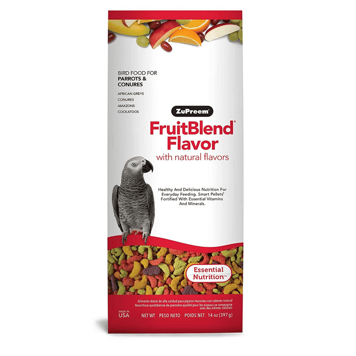 Zupreem Fruit Blend Bird Food for Parrots & Conures