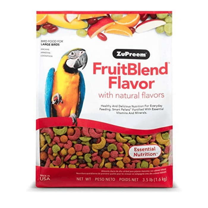 Zupreem Fruit Blend Bird Food for Large Birds