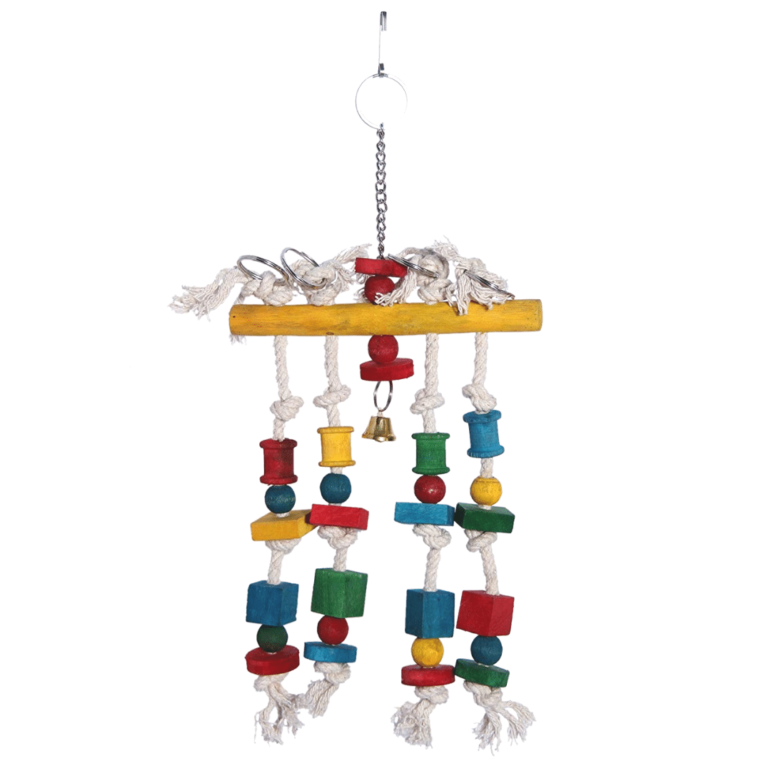 Petsy Bird Toys - Wooden Chime (Large)