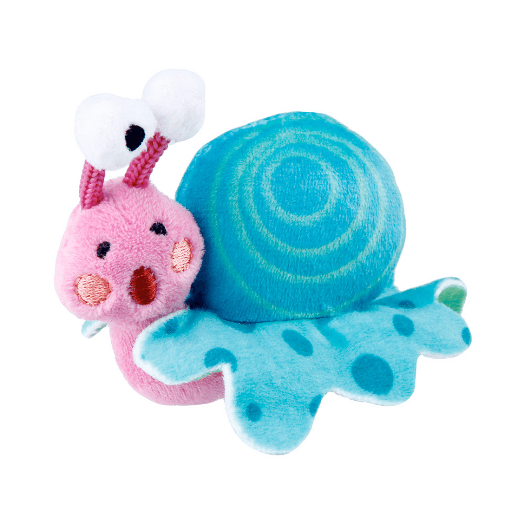 GiGwi Cat Toys - Shinning Friends Snail with activated LED Light and catnip