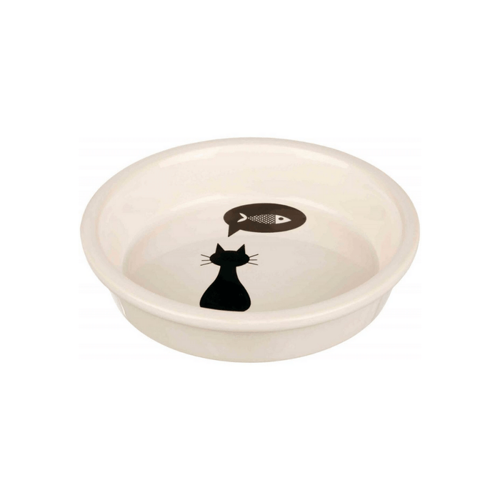 Trixie Ceramic Cat Feeding Bowl (White)