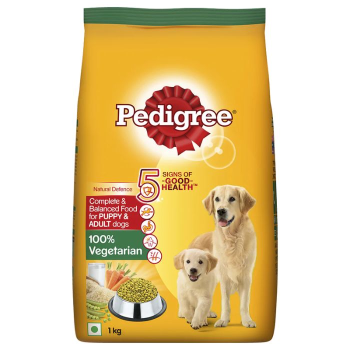 Pedigree Complete & Balanced Food for Puppy & Adult Dogs, 100% Vegetarian