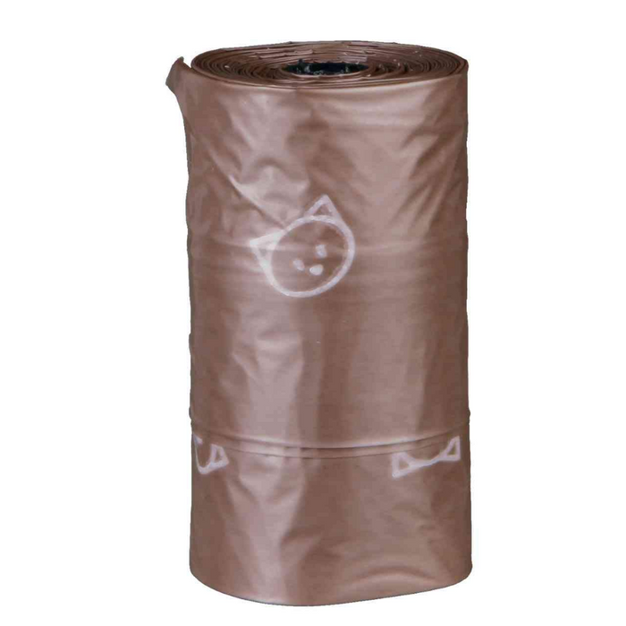 Trixie Cat Dirt Bags Biodegradable Brown, 3 rolls of 10pcs