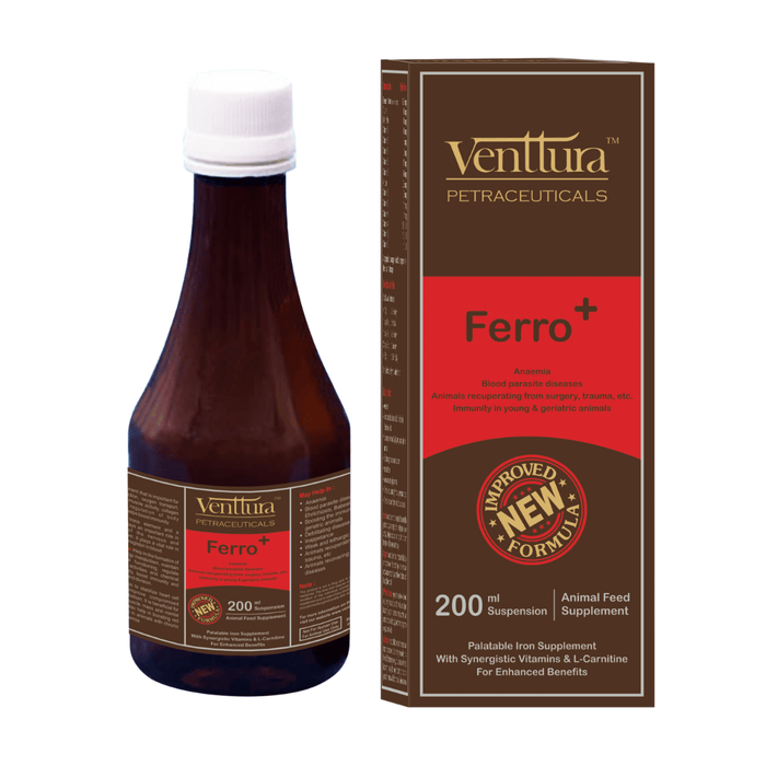 Venttura Supplements for Cats & Dogs - Ferro Plus Syrup (200ml)