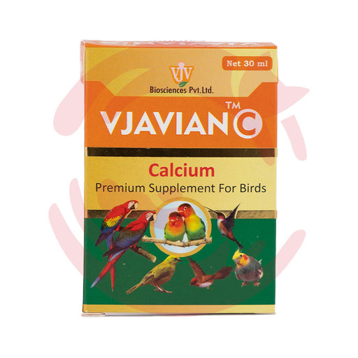 VJAvian C Premium Calcium Supplement for Birds (30ml)