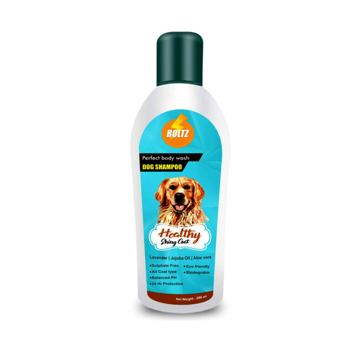 Boltz Dog Shampoo For Healthy Shiny Coat (Aloe Vera, Lavender And Jojoba Oil)
