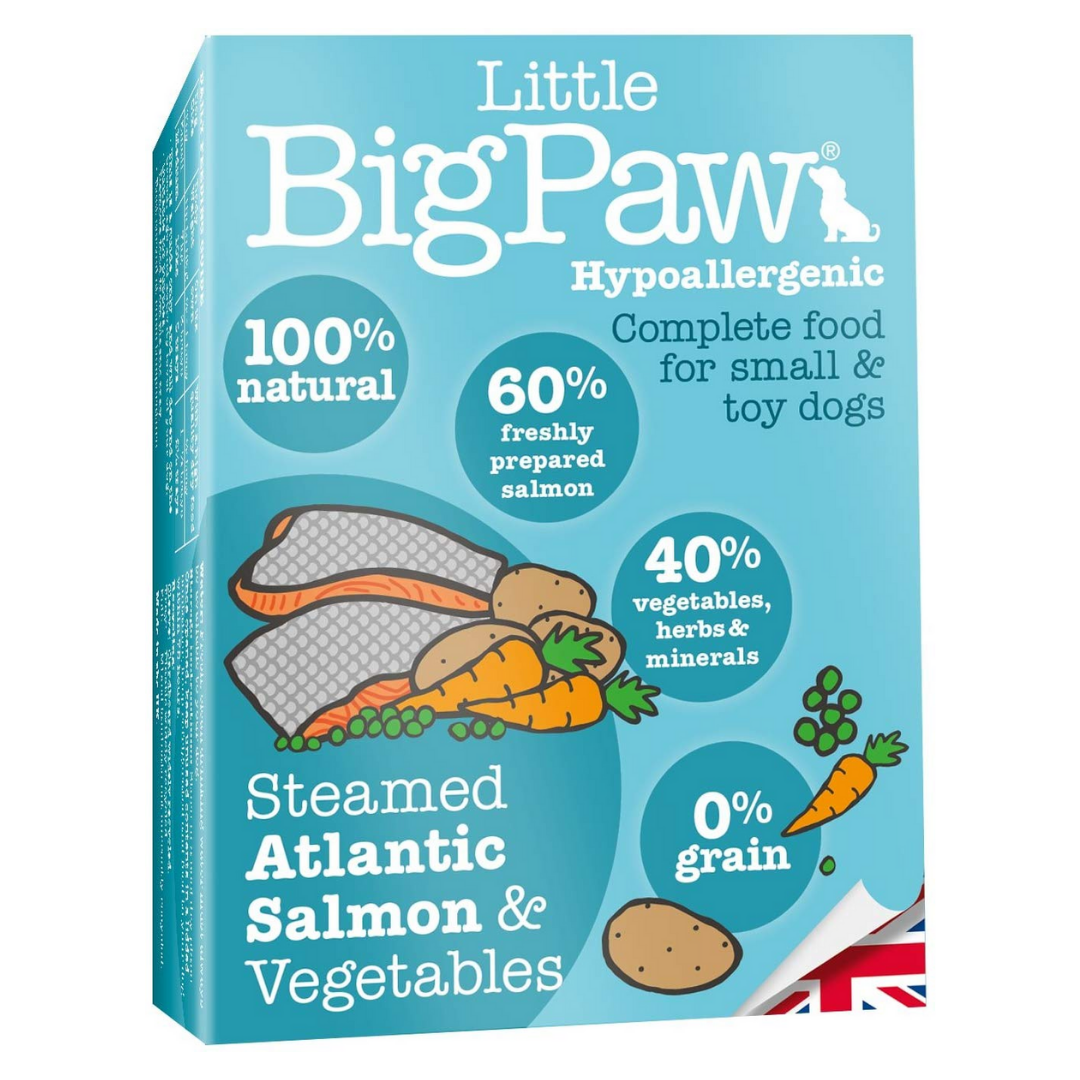 Little BigPaw Wet Dog Food - Steamed Atlantic Salmon & Vegetables Dinner Pack of 12 (12 x 85 gms)